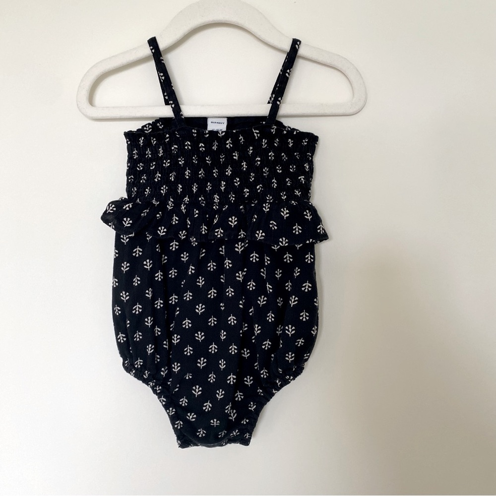 Black and White Baby Romper